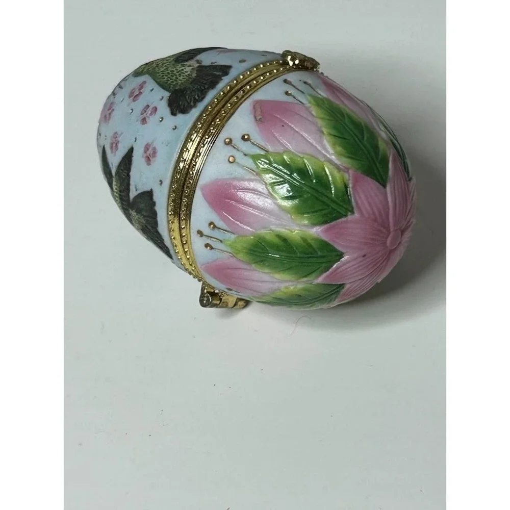 Hummingbird Egg Trinket Box Egg Shaped